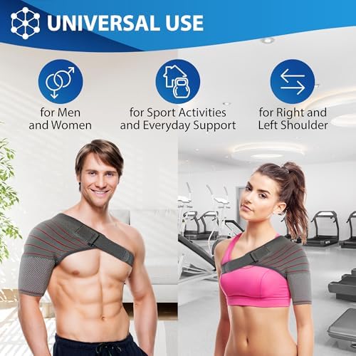 ORTONYX Shoulder Stability Brace Compression Sleeve Rotator Cuff Support