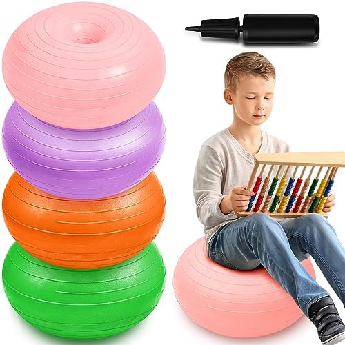 Lewtemi 4 Pcs Flexible Seating for Classroom Elementary 20'', Vivid Color