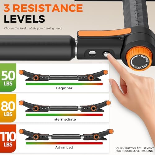 Twister Arm Trainer, 3-Mode Chest Exerciser with Push Up Bars