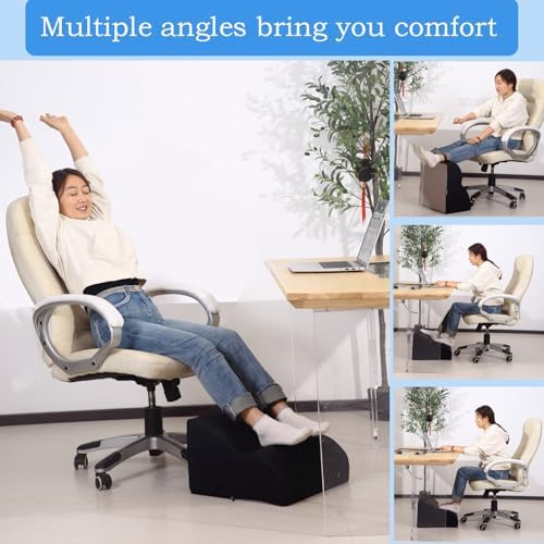 Foot Rest for Under Desk at Work.Multifunctional 3-Tier Foot Stool