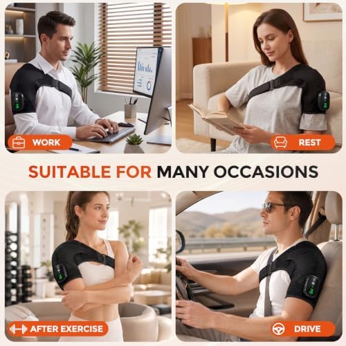Shoulder Massager for Pain Relief & Rotator Cuff Shoulder Heating Pad