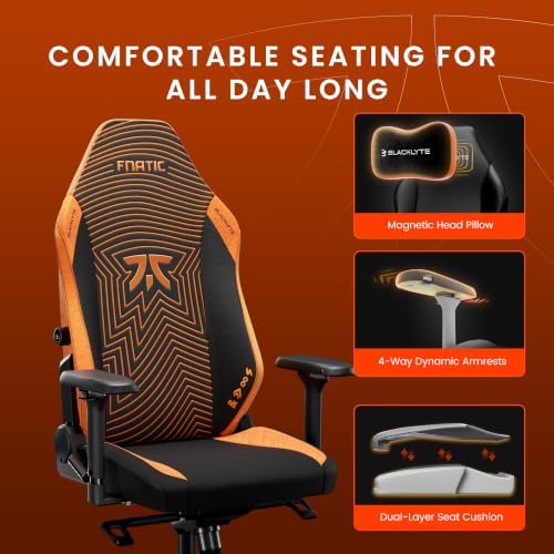 Blacklyte Athena Pro Gaming Chair, Team Fnatic, Fabric