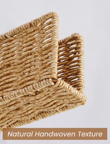 NiHome Mail Holder Organizer Countertop, PP Woven Textured Letter Holder