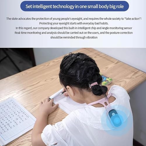 FoRes Posture Corrector Smart Posture Corrector Device Realtime Scientific Back Posture Training Monitoring Corrector Vibration Reminder For Adult Kids (Color : Black, Size : 18.5x14.5x2 centimeters)