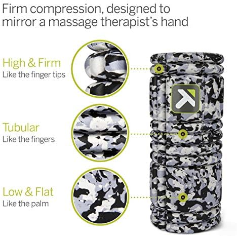 TRIGGERPOINT Performance Therapy Grid Foam Roller for Exercise, Deep Tissue Massage and Muscle Recovery, Original (13-Inch), Grey Camo (Pack of 6)