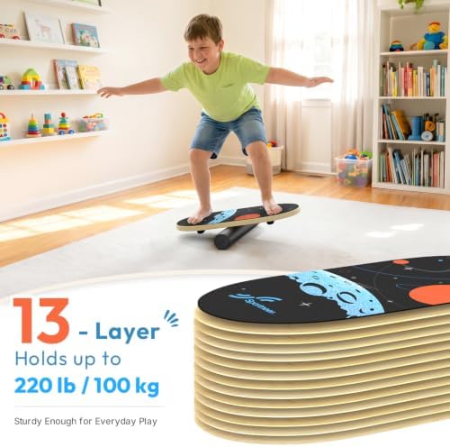 Sportneer Kids Balance Board, 4-Mode Adjustable Balance Trainer