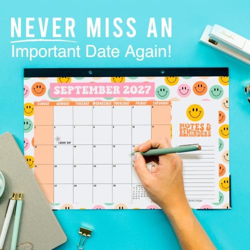 Large Desk Calendar 2027 - Desktop Calendar 2027-2028