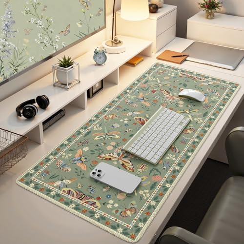iCasso Green Large Mouse Pad, Desk Matt for Desktop