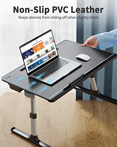 Laptop Lap Desk for Bed, SAIJI X-Large Adjustable Laptop Table