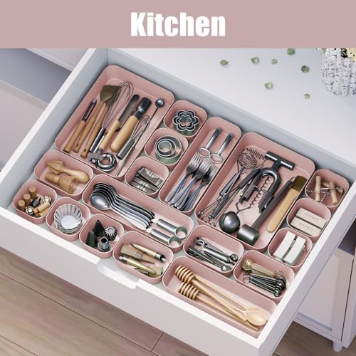 Drawer Organizers Bins 10 PCS for Bathroom Makeup Desk Office