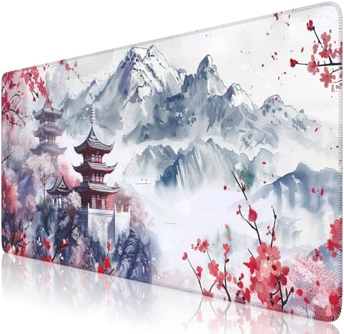 iCasso Desk Protector Mat Large Japanese Mouse Pad,Sakura
