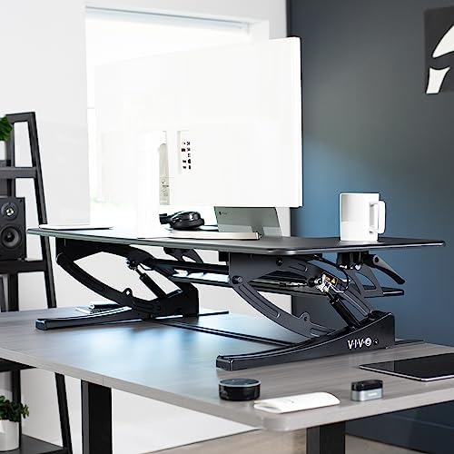 VIVO Black 48 in Standing Desk Converter, DESK-V048V