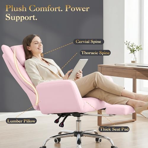 Cross Legged Office Chair with Adjsutable Armrests & Headrest