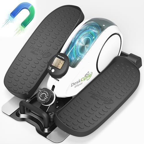 DeskCycle White Under Desk Elliptical Machine, DSK-SPO-Ellipse