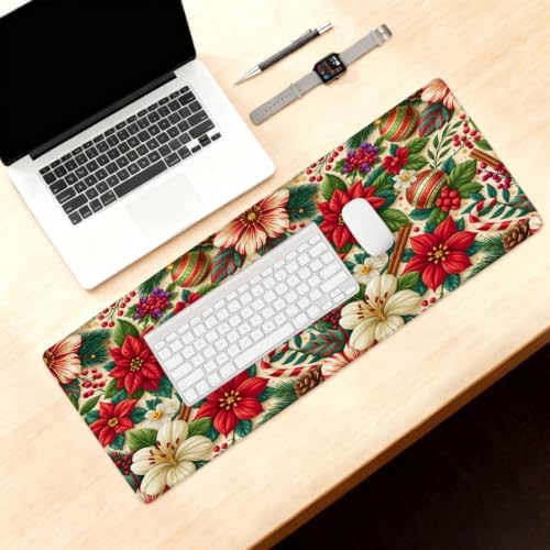 Christmas Large Mouse Pad Non-Slip Rubber Long Gaming Desk Mat