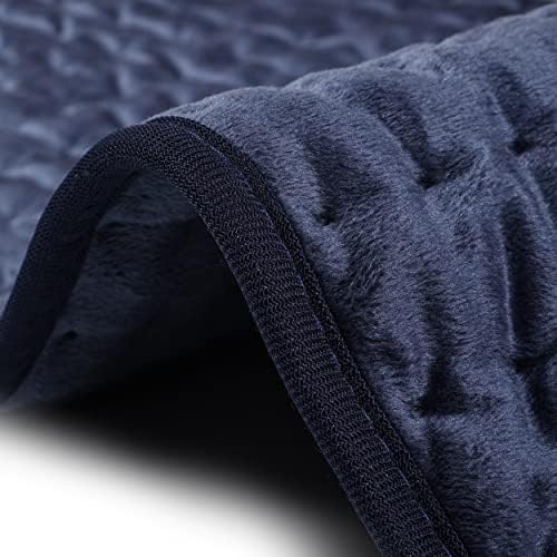 Heating Pad Electric Heat Pad, Hot Heated Pad,Multiple Temp and Timer Settings,Suitable for Shoulders, Neck, arms, Abdomen, Back, Legs, etc. (Navyblue, 24"X12")