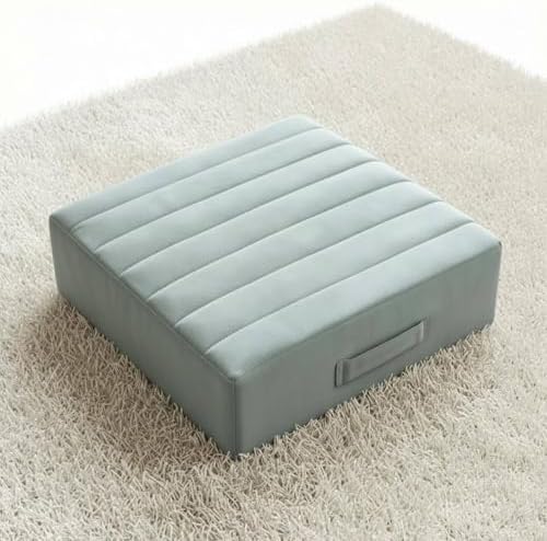 Thick Meditation Cushion Floor Pillow Seat Pad Tatami Mat with Texture and Deep Padding for Everyday Floor Use Suitable for Meditation Stretching Office Chair Home Relaxation 55x55x12cm