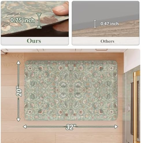 KIMODE Kitchen Mats for Floor Anti-Fatigue Cushioned Comfort Standing Mat