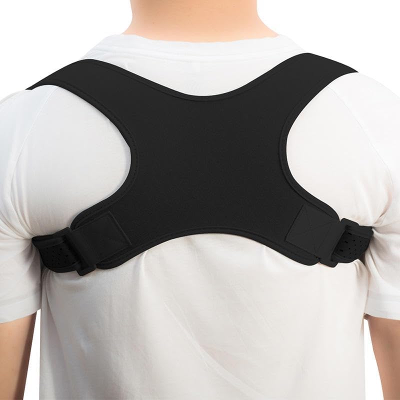 Posture Corrector for Women & Men – Adjustable Shoulder & Back Support Brace for Upper Back, Neck & Spine Alignment – Breathable Posture Support Belt for Pain Relief, Slouch Correction & Daily Wear
