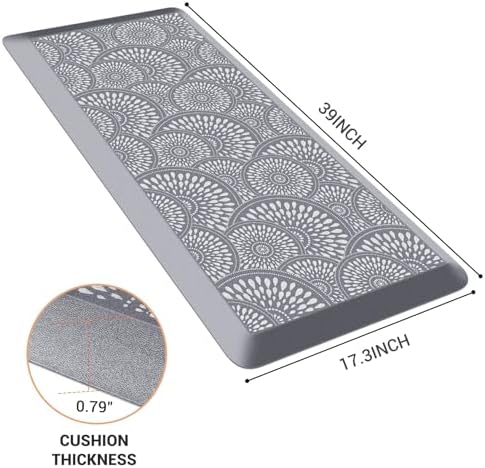 Mattitude 4/5 Inch Kitchen Mat, Waterproof Non-Slip Standing Mats and Rugs