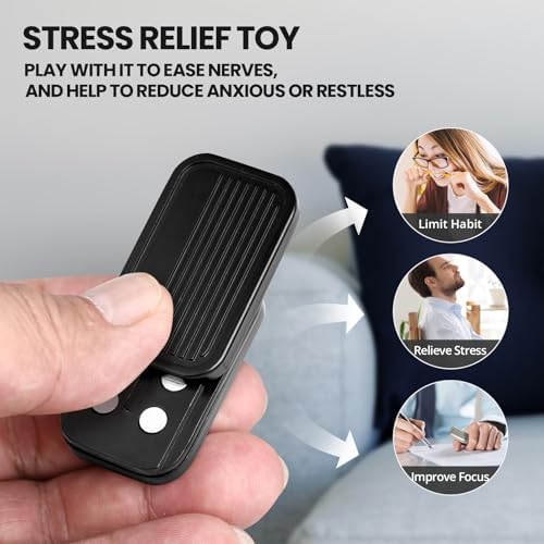 ITOKEY Fidget Toys, EDC Metal Fidget Slider, Magnetic Metal Toy for Adults