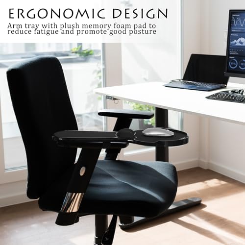 Ergonomic Arm Rest Mouse Pads for Chairs,Mouse pad Chair Attachment