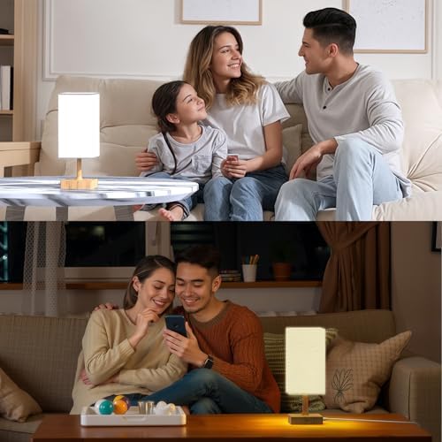 Light Therapy Lamp,10000 Lux Sun Lamp with 3 Color Temperatures, Adjustable Brightness, Timer & Memory Function, Happy Sunlight Lamp, Full Spectrum Light-Brown