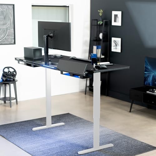 VIVO Black 71 x 30 in Standing Desk, DESK-KIT-1W6-P3B-71