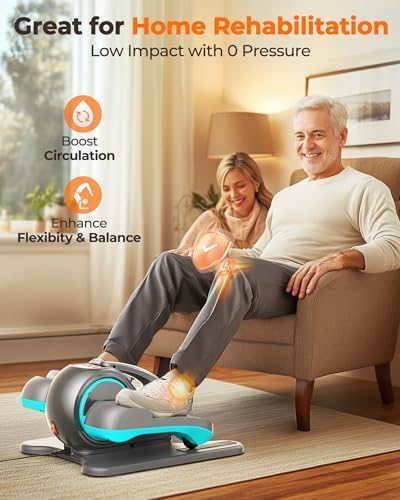 YOSUDA Under Desk Elliptical Machine, Leg Exerciser for Home Office Use