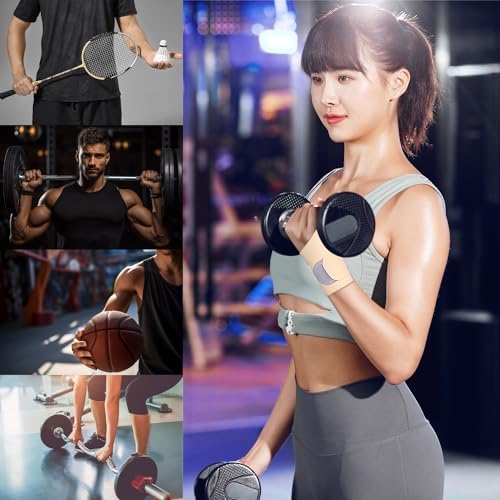 2 Pcs Ultra-Thin Wrist Brace Support for Carpal Tunnel, Pain Relief, Arthritis, Tendonitis, Elastic Wrist Wraps Right and Left Hands - Compression and Support for Fitness Enthusiasts (All Skin Tone)