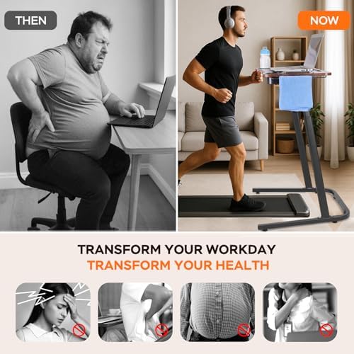 VTORY Treadmill Desk Height Adjustable Desk for Walking Pad, 30"-47"