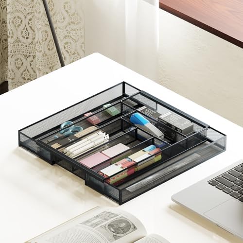 Sedegn Silverware Organizer Metal Mesh, Large Drawer Organizer
