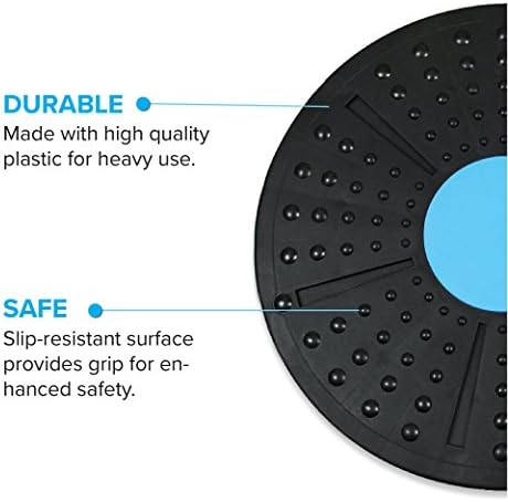 Daiwa Felicity Balance Board Disc Wobble Board – Physical Therapy Stability Trainer, Lightweight Core Balance Disc (1 lb) Supports Up to 300 lbs, Non-Slip Round Balance Board for Core Workout, Rehab, Standing Desk Fitness