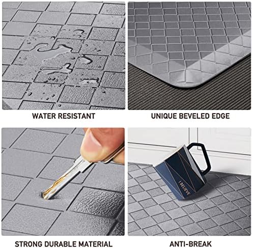 HappyTrends Kitchen Floor Mat - 4/5 Inch Thick Anti-Fatigue Kitchen Rug
