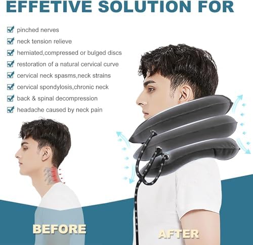 Pogcay Neck Stretcher, Cervical Traction Device for Neck Pain Relief