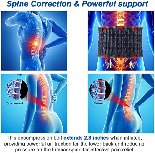 Inflatable Decompressioin Belt for Lower Back Pain Relief