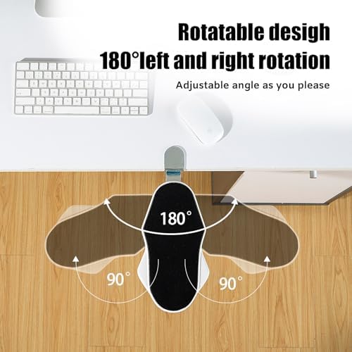 Computer Arm Rest for Desk, 180° Swivel and 90° Foldable, White