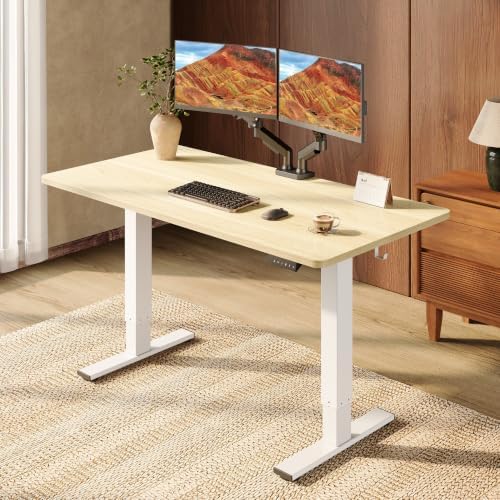 SANODESK 1'' Thick One-Piece 55 x 28'' Height Adjustable Standing Desk