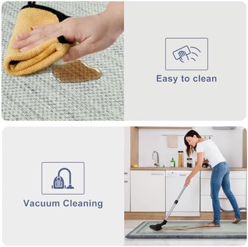 KIMODE Anti Fatigue Kitchen Mat, Cushioned Boho Oriental Kitchen Runner