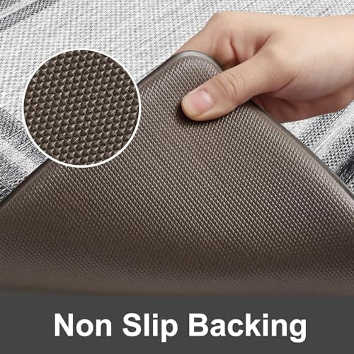 KIMODE Anti Fatigue Kitchen Mat Cushioned,Farmhouse Kitchen Rugs Sets of 2