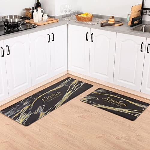 Carvapet 2 Pieces Comfort Anti-Fatigue Kitchen Rugs