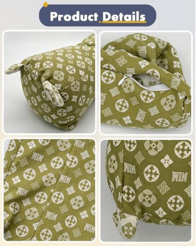 Buckwheat Cervical Neck Pillow Adjustable Hard Roll Pillow for Neck Relief