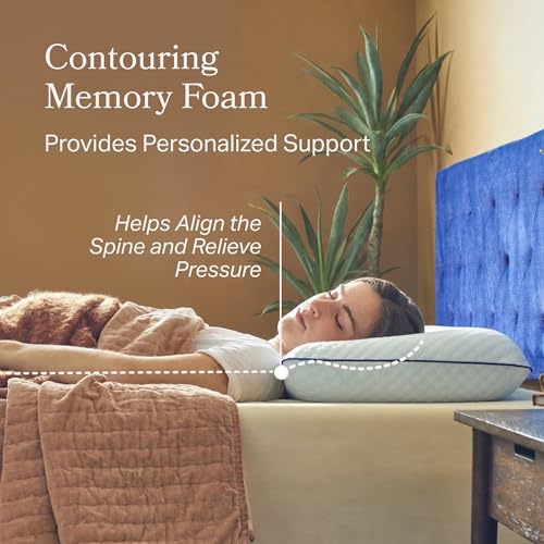 Weekender Cooling Gel Memory Foam Pillow for Sleeping – Queen Size, Ventilated Cooling Pillow for Side & Back Sleepers, Neck & Shoulder Support, Medium Firm, Washable Cover