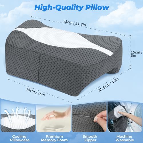 Side Sleeper Pillow with Arm Hole, Shoulder Relief System for Rotator Cuff