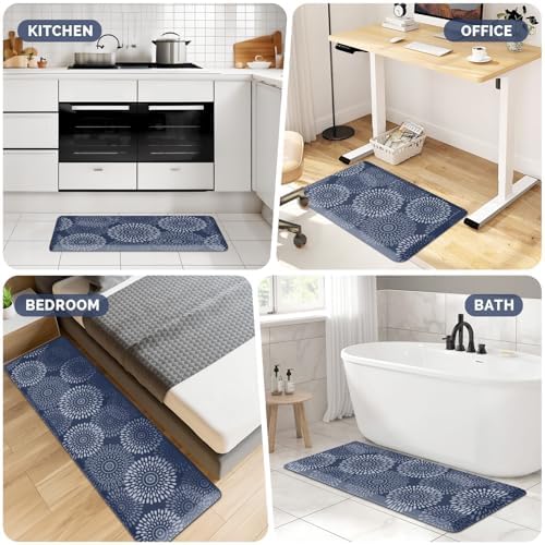 Kitchen Mat Water-Resistant Kitchen Rugs Cushioned Anti-Fatigue Floor Mat