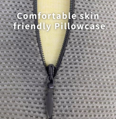 Bespilow Cervical Neck Pillow for Pain Relief - Small Cylinder Neck Roll & Round Bolster - Portable Memory Foam Traction Device for TMJ, Hump Correction, Travel & Sleeping Support,Odorless