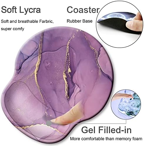 Ergonomic Mouse Pad with Wrist Rest Support,Gel Mouse Pads for Desk