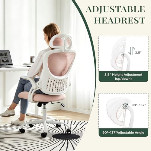 Computer Chair, Mesh Office Desk Chair with Lumbar Support
