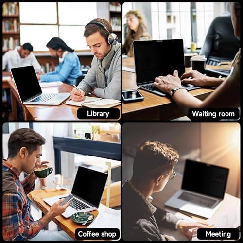 IPROKKO 360° Privacy Screen MacBook Pro 16 inch (2021, 2022, 2023, 2024, 2025,2026, M1, M2, M3, M4,M5,Pro, Max), Matte 4-way Anti Spy Glare Blue Light 16.2in Mac Scratch Resistant Laptop Screen Protector Filter