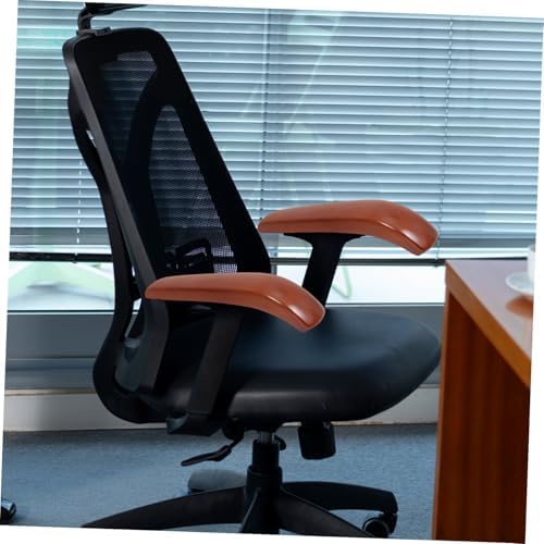 ARTIBETTER Office Chair Arm Pads Replacement Solid Wood Arm Rests for Desk and Swivel Chairs Universal Chair Armrest Pads for Comfort Grip 1 Pair